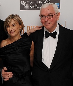 Sandra Hebron with Terence Davies at LFF 2011 closing night