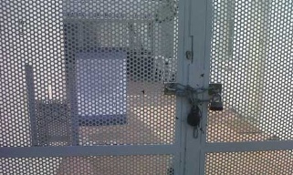 The gate to Revolver's office was locked on March 4