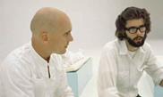 Lucas on the set of THX 1138