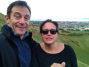 Jason Isaacs and Miriam Segal