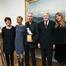 Iceland's first lady Dorrit Moussaiff, RIFF chairmanHelga Stephenson, filmmaker Sara Driver, honoree Jim Jarmusch, Iceland president Olafur Ragnar Grimsson and RIFF head Hrönn Marinosdottir