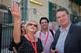 Festival director Pnina Blayer, producer Ethan Even, director John Madden