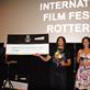 Kevin Macdonald with short doc winner Vincent Lauffer