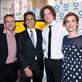 Dogwoof's Andy Whittaker, Oli Harbottle and Anna Godas with producer Lawrence Bender (second from right)
