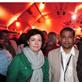 Dublin's Grainne Humphreys and Vraja Chinal at the Marche opening party.