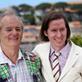 Bill Murray and Wes Anderson at the photo call for opening film Moonrise Kingdom.