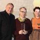 Todd Solondz gets the Indie Star award from festival director Roman Gutek and programme director Urszula Sniegowska