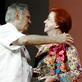 Luiz Carlos Barreto and Lucy Barreto during the tribute paid to them by the festival