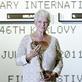 Dame Judi Dench with her Crystal Globe