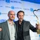 Festival co-director Philipp Bräuer and Max Ophüls Prize winner Rainer Frimmel