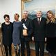 Iceland's first lady Dorrit Moussaiff, RIFF chairmanHelga Stephenson, filmmaker Sara Driver, honoree Jim Jarmusch, Iceland president Olafur Ragnar Grimsson and RIFF head Hrönn Marinosdottir